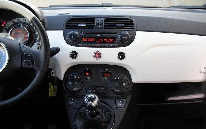 Fiat 500 cena 36900 przebieg: 49000, rok produkcji 2012 z Gostynin małe 781